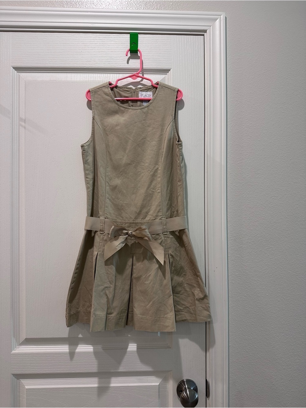 Children’s Place Khaki Girls Bow Uniform Jumper
